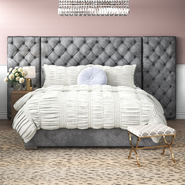 Everly Quinn Sanders Upholstered Bed & Reviews Wayfair
